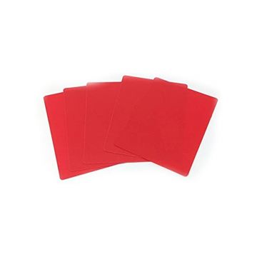 Cut Cards: Narrow Size, Red (Set of 4)